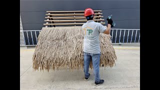 32 waterproof thatch W 1 installation [upl. by Aniratak940]