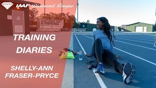 Training Diaries ShellyAnn FraserPryce  IAAF Diamond League [upl. by Minerva896]