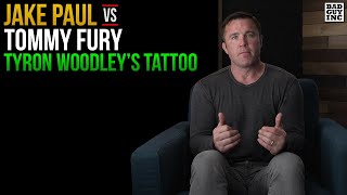 Jake Paul Tommy Fury amp Tyron Woodleys tattoo [upl. by Christmann438]