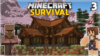 EPIC Villager Trading Lodge amp BREEDER  Ep 3  Minecraft 118 Survival Lets Play [upl. by Leroj250]