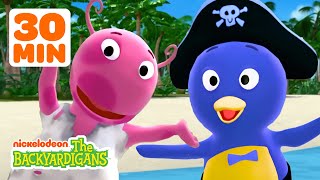 Uniqua amp Pablos Castaways amp Pirate Island Adventures  30 Minute Compilation  The Backyardigans [upl. by Learsi]