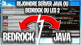 Comment Rejoindre Un Serveur Minecraft Java Sur La bedrock Édition   Tuto Serveur Crossplay [upl. by Simon439]