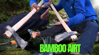 Amazing bamboo works ৷ কুঠাৰ নাল লগালো নতুন [upl. by Notsob]