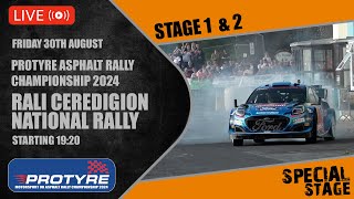 Rali Ceredigion National 2024  Stage 1 amp 2  Protyre Motorsport UK Asphalt Rally Championship [upl. by Lhok526]