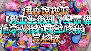 『史萊姆故事』「我重生撿到了學霸貓，他變人後跑來壁咚我💗」完整版 史萊姆說故事 玩泥講故事 愛情故事 [upl. by Francis]