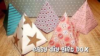 Geschenkbox bastelnDIY Gift Box [upl. by Dowlen]