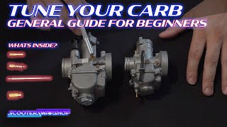 How to tune a carburetor  Carb  Whats inside [upl. by Ailelc]