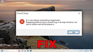 Fix DirectX Setup Error An Internal System Error Occurred in Windows 1011 Tutorial [upl. by Llertnov]