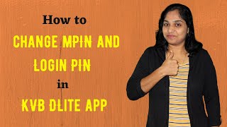 KVB MPIN change Tamil  How to change mPIN and Login PIN in KVB DLite app  KVB dlite mobile banking [upl. by Stesha]