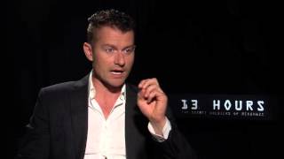 James Badge Dale Interview  13 Hours [upl. by Akilat]