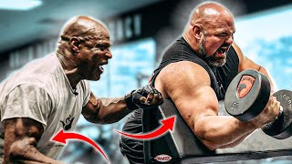 TRAINING ARMS WITH RONNIE COLEMAN 8X MR OLYMPIA [upl. by Ramar]