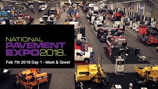 2018 National Pavement Expo  Day 1  NPE Cleveland Ohio  Highlights [upl. by Annaehs109]