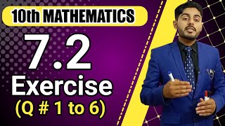 exercise 72 class 10 question 1 to 6  10th class maths ch 7  ex 72 q 1 to 6  sabaq in urdu [upl. by Elamor769]