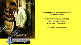 Necio  Romeo Santos Ft Santana  Letra [upl. by Asalocin]