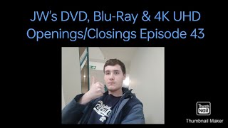 JWs DVD BluRay amp 4K UHD OpeningsClosings Episode 43 [upl. by George]