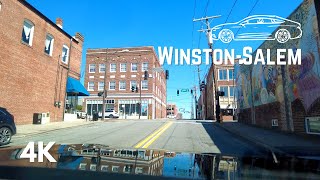 WinstonSalem North Carolina  4K Driving Tour [upl. by Hgieliak]