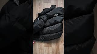 Пуховик чорний The North Face 700 orhideiashop [upl. by Enileoj]