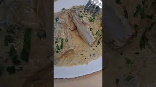 Slicing Creamy Chicken Breast [upl. by Cheffetz]