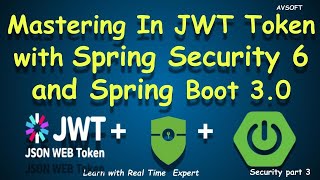 Spring security 6 integration with JWT Token and Spring Boot 3  Security Part 3 [upl. by Oslec]