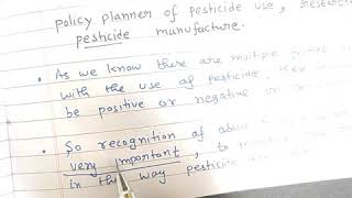 Pesticide Chemistry How the concept of pesticide changed with modern times SAR Lecture 3 [upl. by Murray]