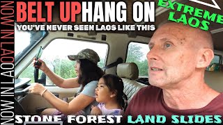 EXTREME LAOS Land Slides amp Roadside Waterfalls  Big Loop Tour E2 [upl. by Frasch]