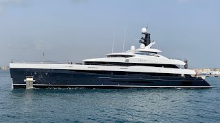 Elandess Superyacht departing Gibraltar [upl. by Harimas]