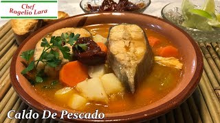 CALDO DE PESCADO DELICIOSA RECETA [upl. by Ecniuq]