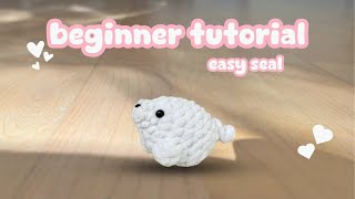 How to crochet NOSEW seal for MARKETS with FREE pattern l My universe [upl. by Oidale]