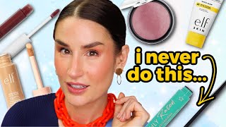 TRYING NEW MAKEUP ALL DRUGSTORE elf Essence LOreal Milani amp more [upl. by Stiles]