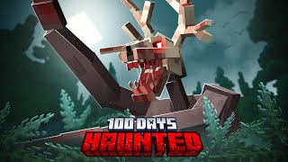 I Survived 100 Days in Haunted Minecraft [upl. by Anuahsed]