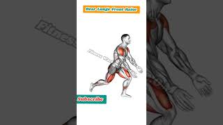 Rear Lunge Front Raise Exercise at home [upl. by Kare]