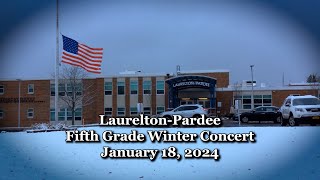 LaureltonPardee 5th Grade Winter Concert 2024 [upl. by Selbbep]