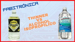 ➡THINNER VS ALCOHOL ISOPROPILICO [upl. by Attenehs]