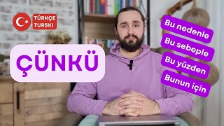 Učimo turski  çünkü bu sebeple bu nedenle bu yüzden bunun için [upl. by Adlemi]