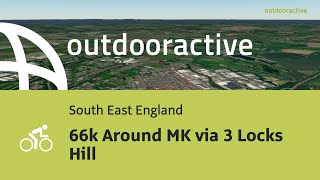 road cycling route in South East England 66k Around MK via 3 Locks Hill [upl. by Carr]