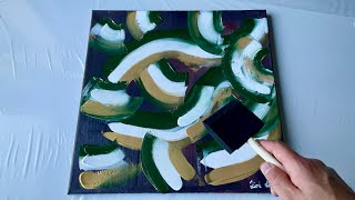 How to Paint Easy Abstract Art with Acrylics for Beginners [upl. by Odrareve96]