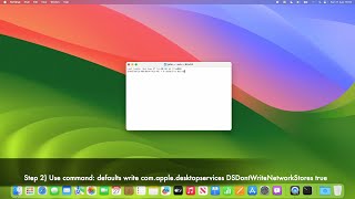 Security How to Prevent macOS Sonoma to Create DSStore Files on Network Drives [upl. by Peck236]