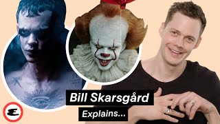 Bill Skarsgård Talks The Crow Pennywise and Nosferatu  Explain This  Esquire [upl. by Aihsila]