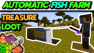 EASIEST Automatic AFK Fish Farm Tutorial  Minecraft Bedrock 120 [upl. by Hazrit883]