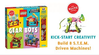 Klutz Lego Gear Bots ScienceSTEM Activity Kit for Kids [upl. by Soracco802]