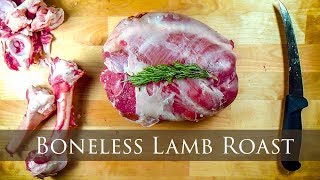 How To Bone And Roll A Lamb Leg  Tattooed Butcher [upl. by Nohtanoj]