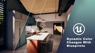 UE4 Tutorial Changing Material Colors Dynamically With Blueprints and Parameter Collections [upl. by Lovash102]