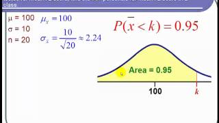 Using the Central Limit Theorem to Find a Percentile [upl. by Terence]