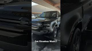 Land Rover Defender Rinseless Wash landrover defender matte handwash rinselesswash details [upl. by Annaiel]