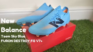 Unboxing New Balance Furon Destroy FG V7 Football Boots  On Feet [upl. by Neelya]