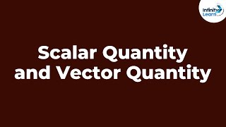 Scalar Quantity and Vector Quantity  Physics  Infinity Learn [upl. by Howie]