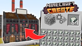 I Made a Fully Automated Andesite Alloy Factory in Minecraft Create [upl. by Gildas]