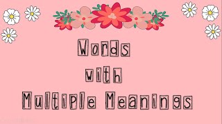 Words with Multiple Meanings [upl. by Anar]