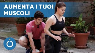 6 Esercizi per AUMENTARE la MASSA Muscolare a CASA 💪 Per Donne [upl. by Woll]