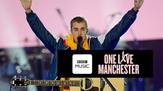 Justin Bieber  Cold Water One Love Manchester [upl. by Damal]